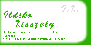 ildiko kisszely business card